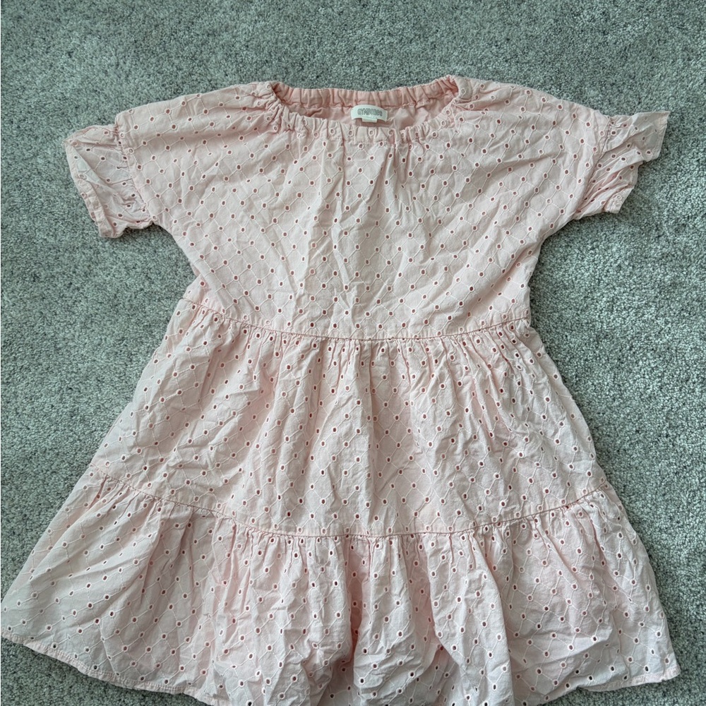 Gymboree Girls' Eyelet Tiered Dress - Pink